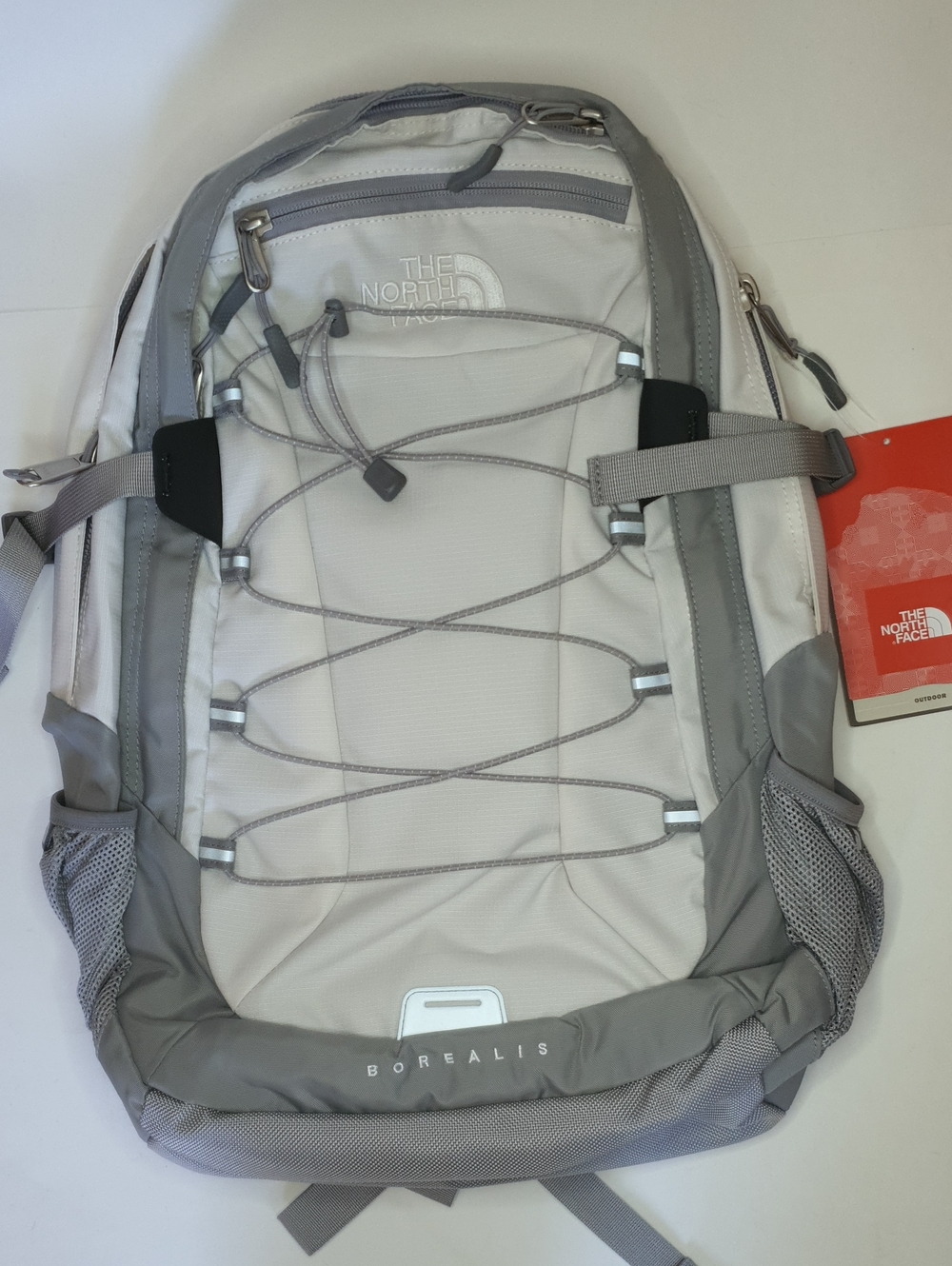 The North Face Borealis Backpack - Light Gray and Gray
